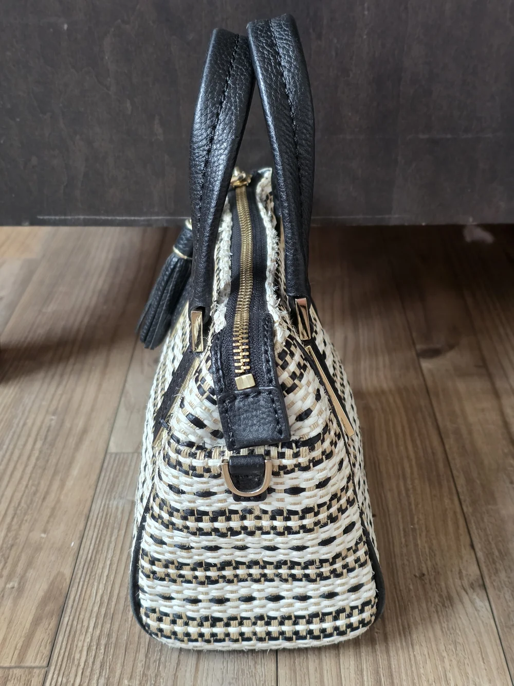 kate spade woven black